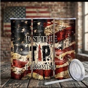 Patriotic Just the Tip Tumbler with Lid and Straw